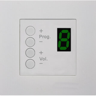Audac DW3020, Sone- & Volumvelger, M2/R2 Veggpanel for M2 og R2 - Hvit